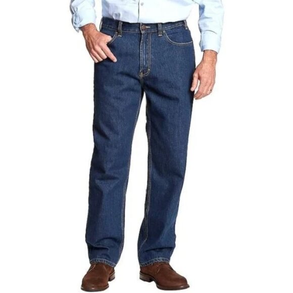 NWOT Kirkland Signature Men's 36x30 Jeans Blue Denim Straight Fit 100% Cotton - Picture 1 of 9